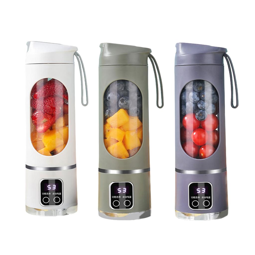 Freshly Juice Maker Digital Display Electric Juicer Cup USB Rechargeable Handy for Workouts Travel and Small Kitchens