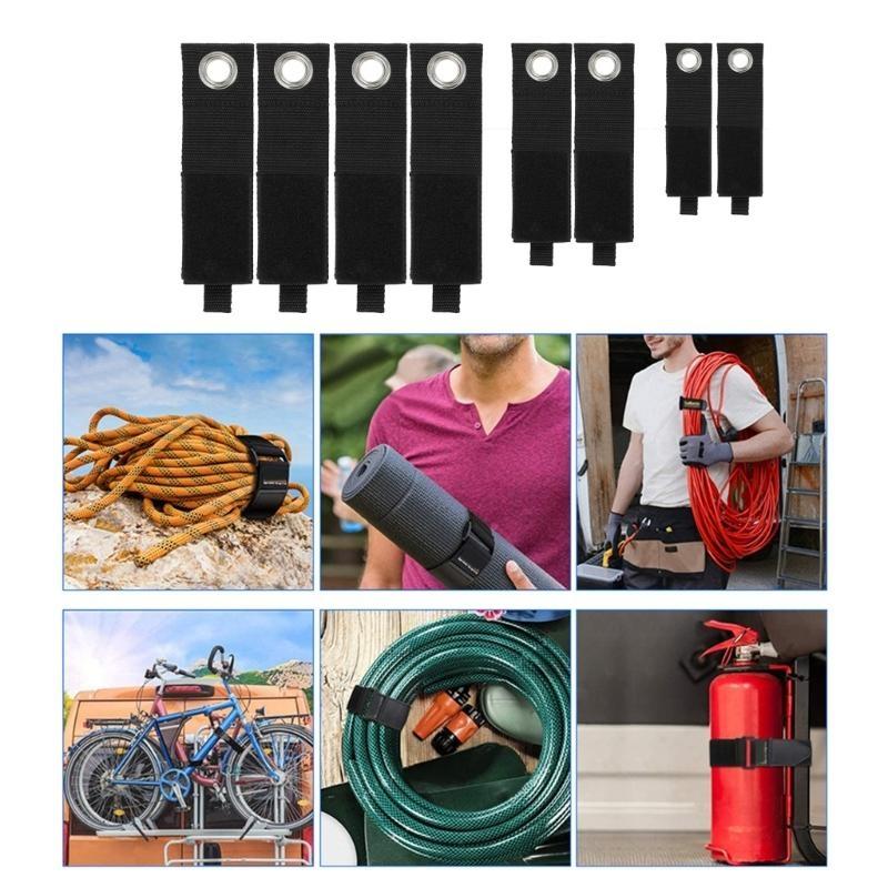 Pack Of 8 Adjustable Cable Ties for Tools Hoses and Ropes Hanging Storage Straps