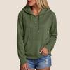 Women's Long Sleeve Hoodie Pullover Button Up Hoodie Casual Solid Color Casual Hooded