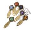 Stationery Bookmark Inlaid Gemstone Book Clip Portable Book Page Marker