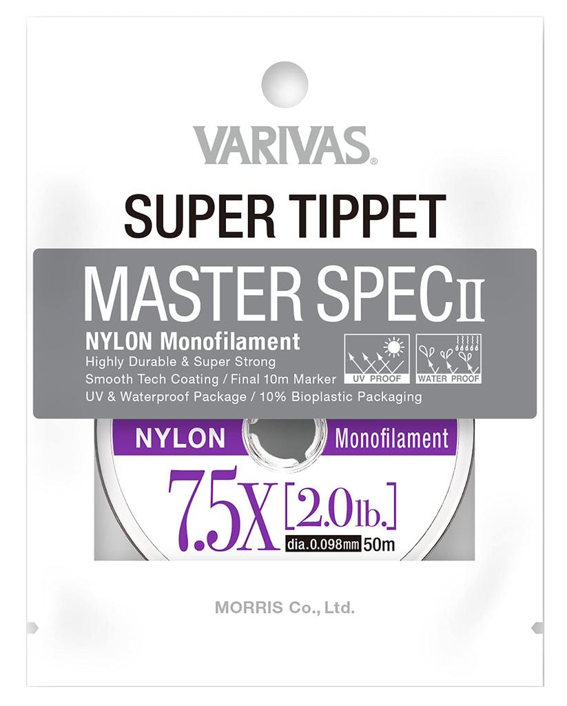 VARIVAS Super Tippet Master Spec II Nylon 50m Natural 7.5X 2.0LB