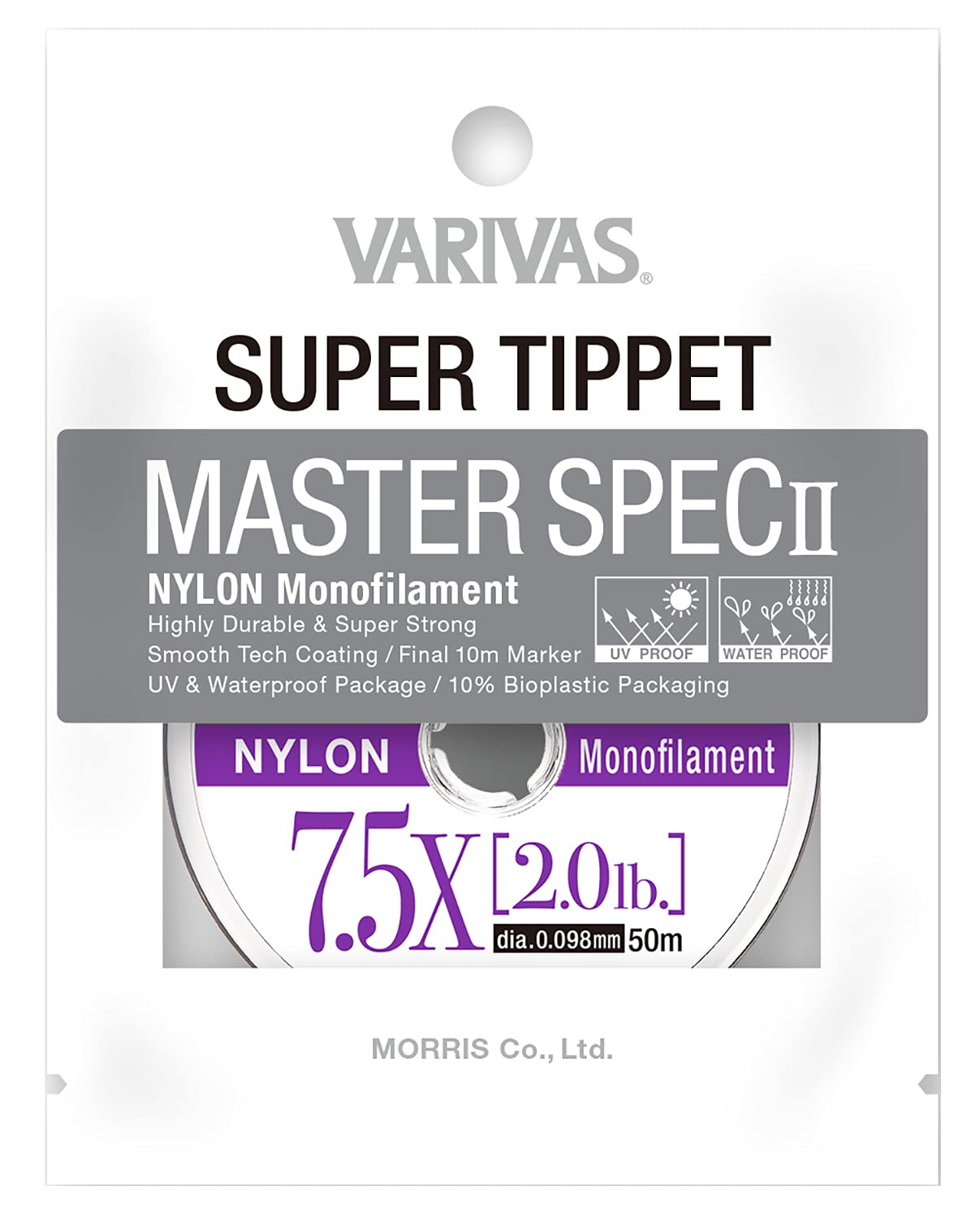 

VARIVAS Super Tippet Master Spec II Нейлон 50м Натуральный 7.5X 2.0LB