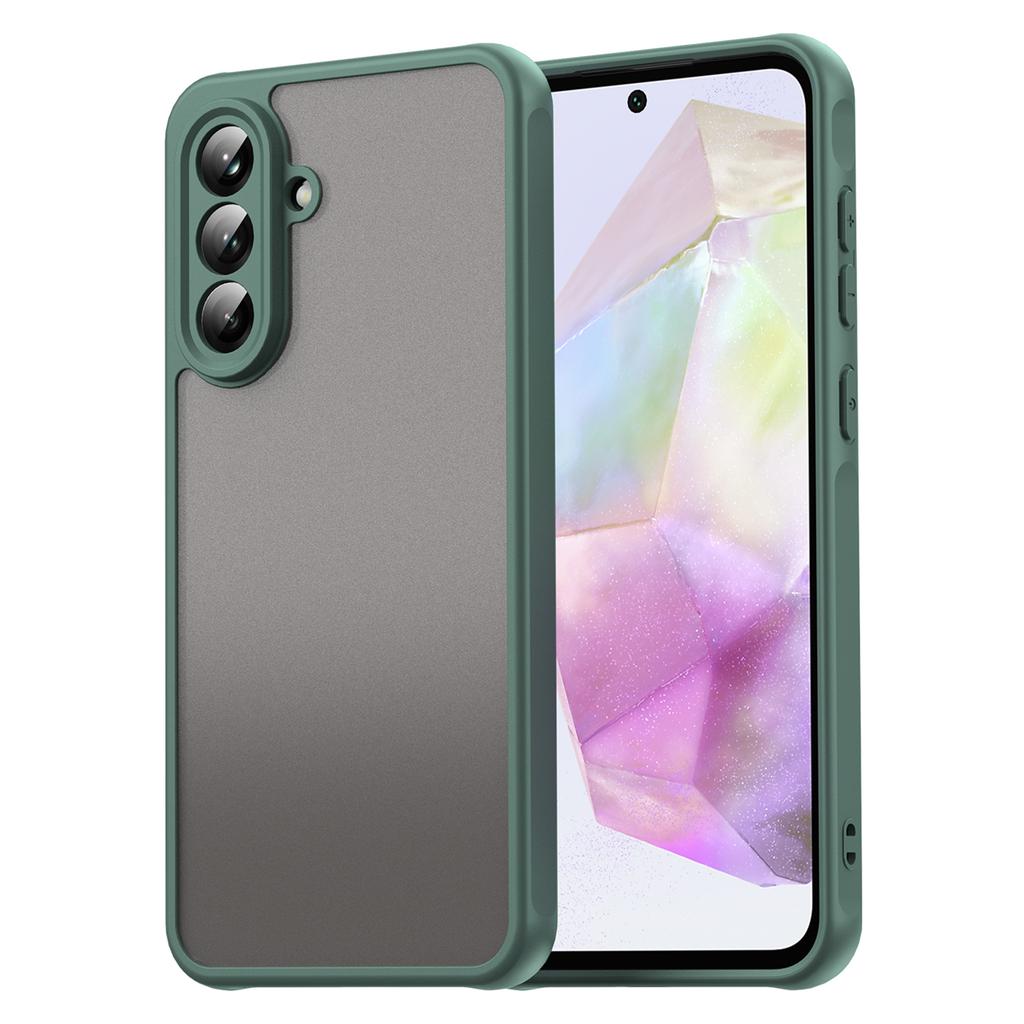 For Samsung Galaxy A56 5G Phone Case Drop Proof Airbags Frosted Translucent PC+TPU Back Cover