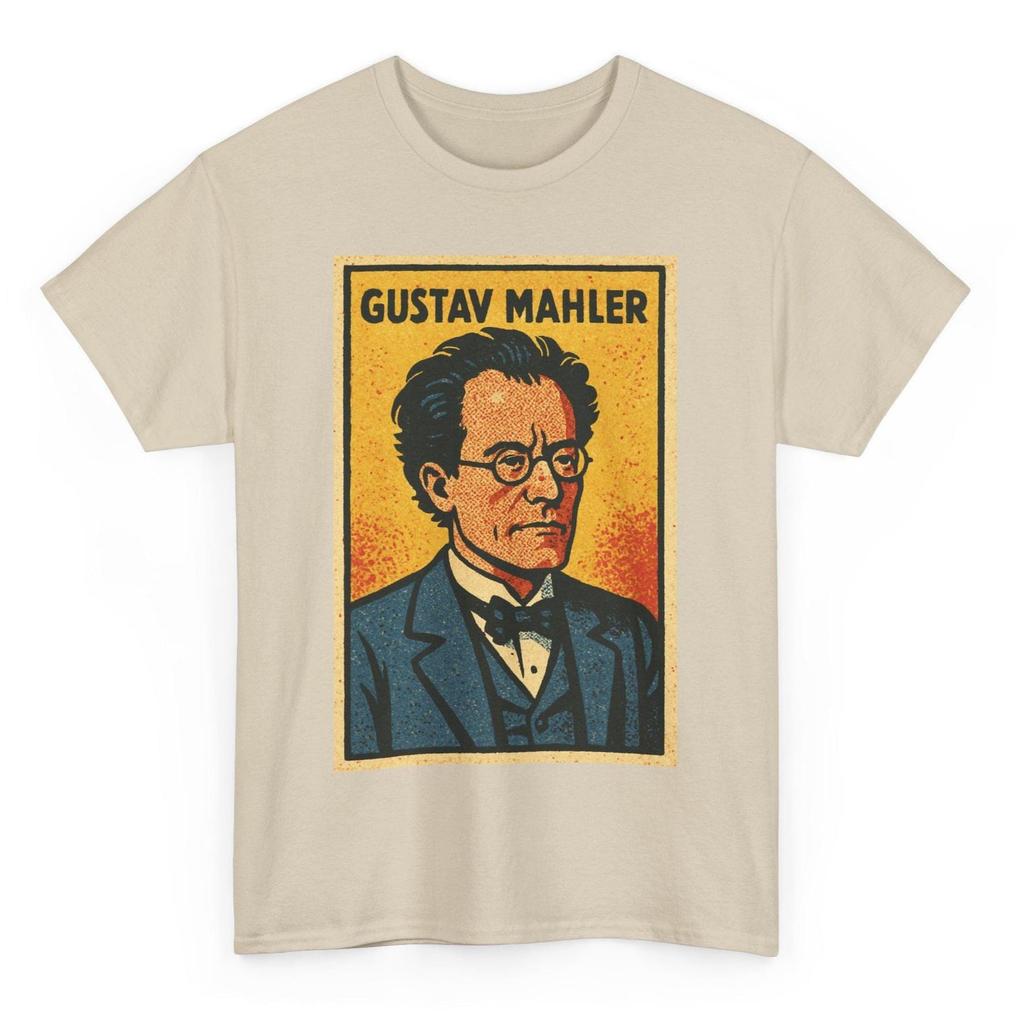 Gustav Mahler T-Shirt: Klassische Musik T-Shirt im Retro Comic Stil