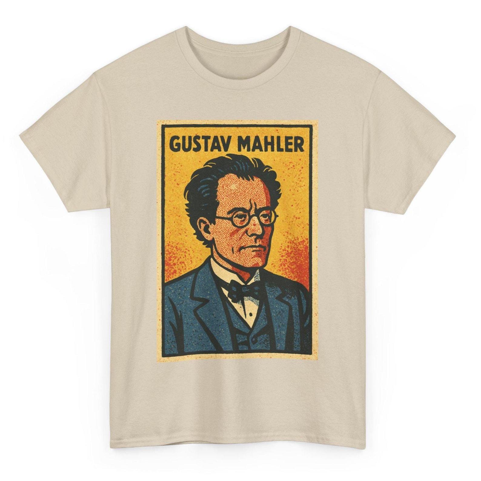 Gustav Mahler T-Shirt: Retro Comic Style Classical Music Tee 4XL
