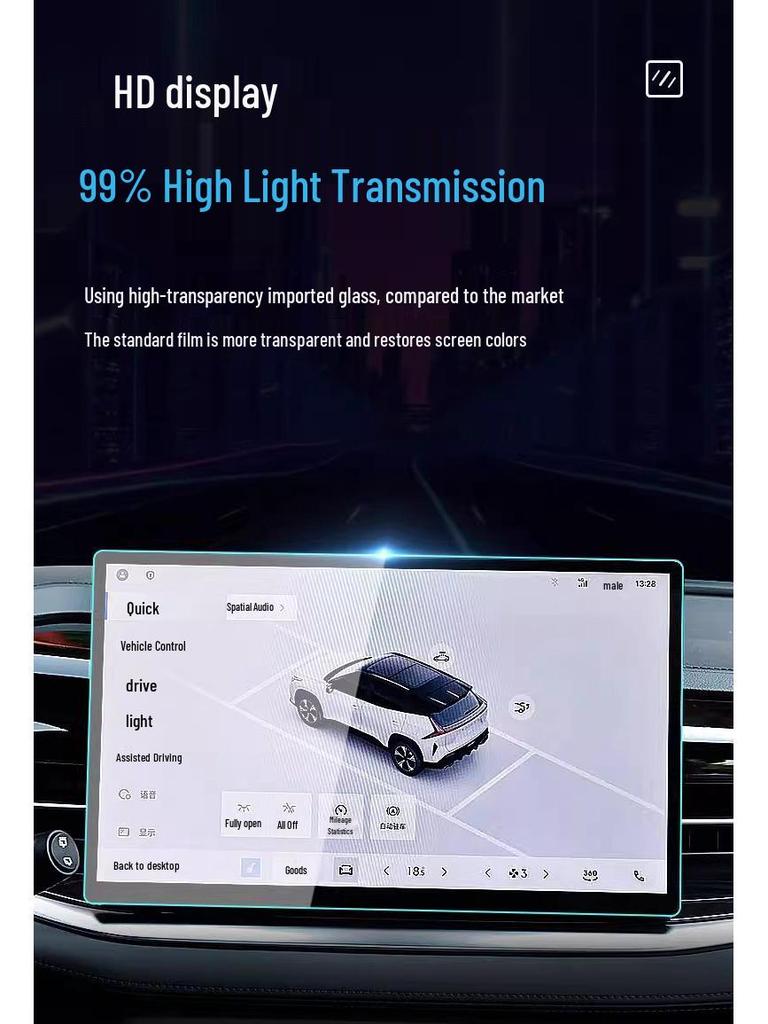 Geely Boyue 26-Model Center Console Tempered Screen Protector