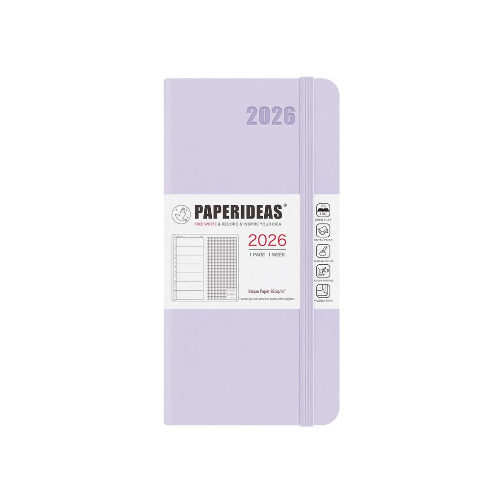 2026 Portable Weekly Planner: Leather-Covered Diary & Time Management Book