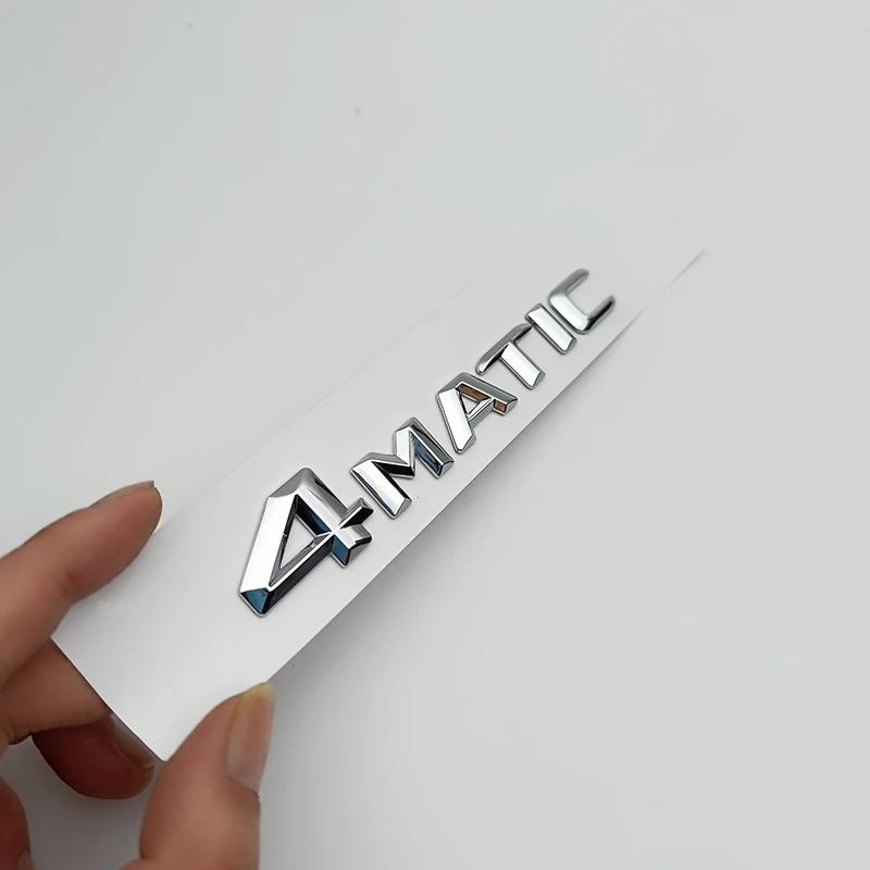 3D ABS Chrom Schwarz 4 Matic Logo 4Matic Emblem Buchstaben Namensschild Auto Kofferraum Abzeichen 4matic Aufkleber Zubehör