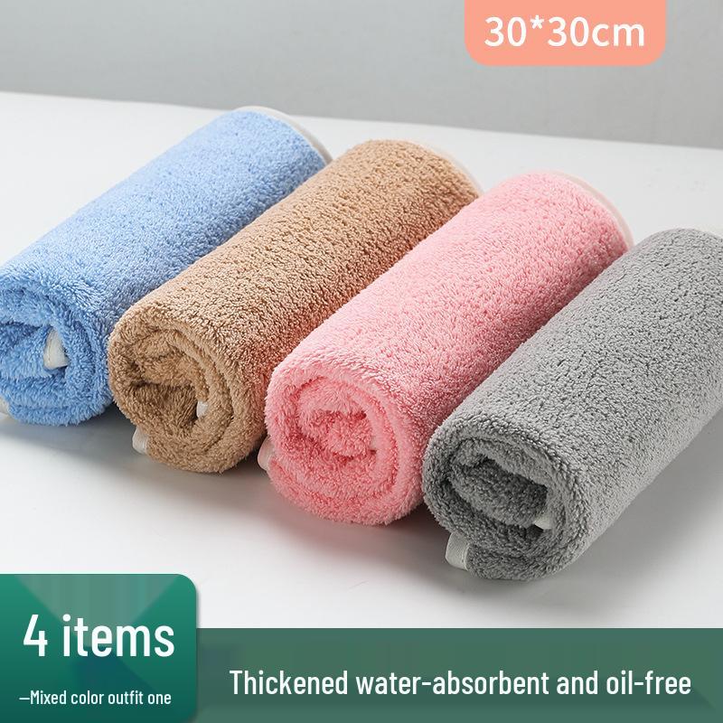 Absorbent & Lint-Free Kitchen Dishcloth: Non-Greasy Cleaning Towel for Glass & Tables