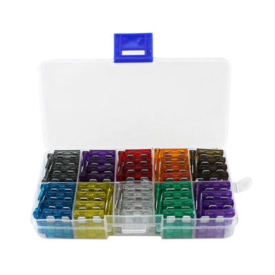 100 stuks Assortiment Auto Medium Formaat Standaard Steekzekeringen 2A 3A 5A 7.5A 10A 15A 20A 25A 30A 35A voor Voertuig