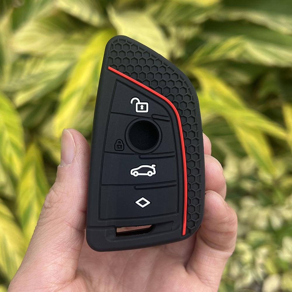 

Silicone Car Key Case Soft Remote Cover for BMW 1 2 3 4 5 6 7 Serie X1 X2 X3 X4 X5 X6 F10 F20 F30 F45 F46 F48 G20 G30 G32 G12 чорний