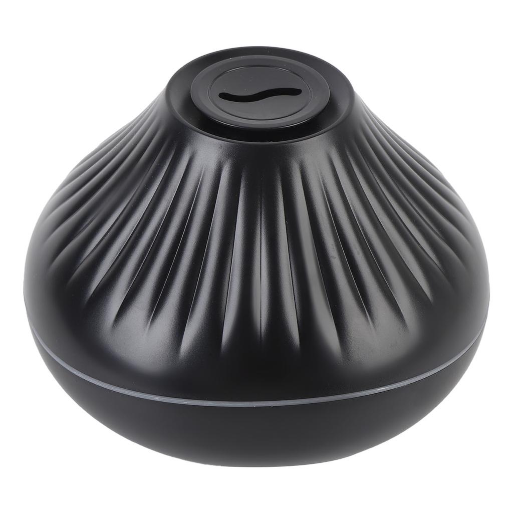 Flame Diffuser Humidifier 160ml Water Tank 7 Flame Colors USB Essential Oil Diffuser Humidifier with Crystal Ball Black