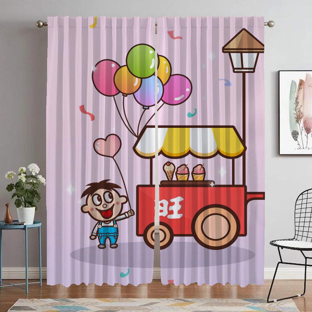 

Living Room Space Drape Halloween Ornament Covers Sheer for Bedroom Home Interior Draperies 2 Panels for Wangwang Lightblocking Draperies ideal W60xH90cmx2pcs-CL