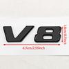 Für Mercedes Benz AMG GL ML SL 500 220 C63 S500 V8 Zubehör ABS Chrom Schwarz V8 Logo Buchstaben Auto Kotflügel Emblem Abzeichen Aufkleber