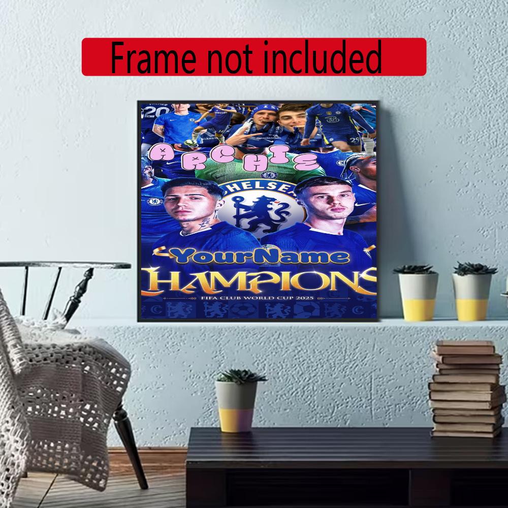 Chelsea Fc Personalized Name Diamond Paintings Mosaic Wall Round Diamond Art Painting Kits Embroidery Crystal Accessories Frameless