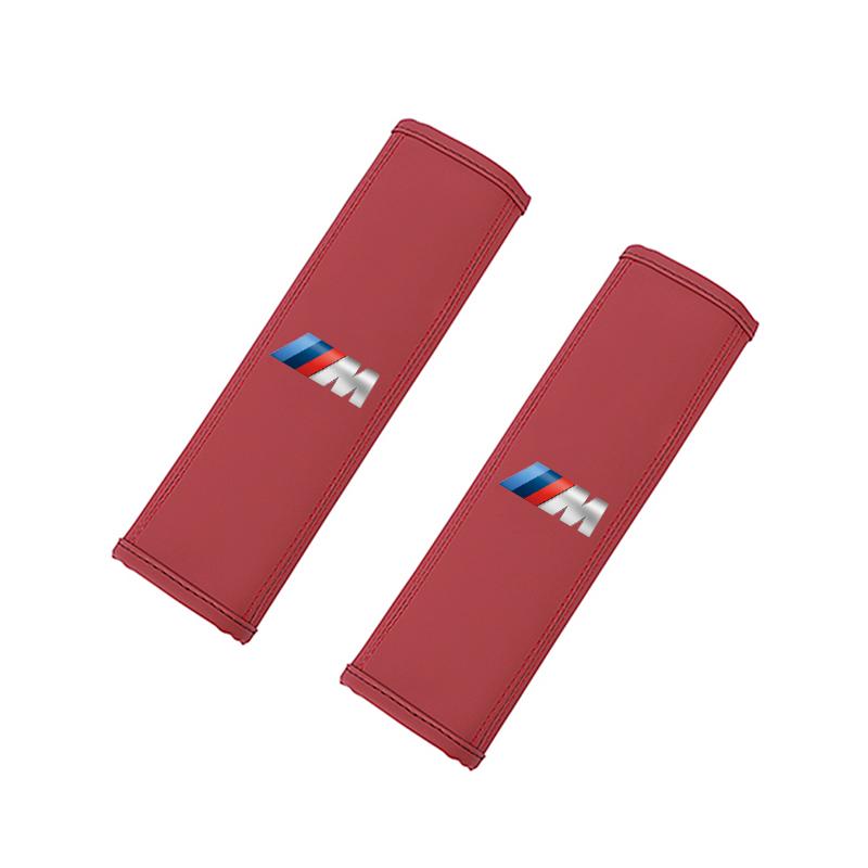Car Seat Belt Cushion Safety Belt Leather Shoulder Protector Pad For BMW E46 E90 E60 F30 F10 E39 E36 F20 G20 G30 E92 E87 E91 X5 VM4