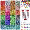Strass in Resina Crystal Flash: Griglia da 40 e Griglia da 28 Fondo Piatto da 3MM per Nail Art, Progetti Fai da Te e Adesivi per Telefono