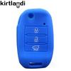 Silicone Key Cover Case Holder Keychain For Kia Rio 3 Sportage 3 4 Ceed Optima Sorento Xm Fl Cerato Kx K2 K3 K4 K5 Soul Sorento