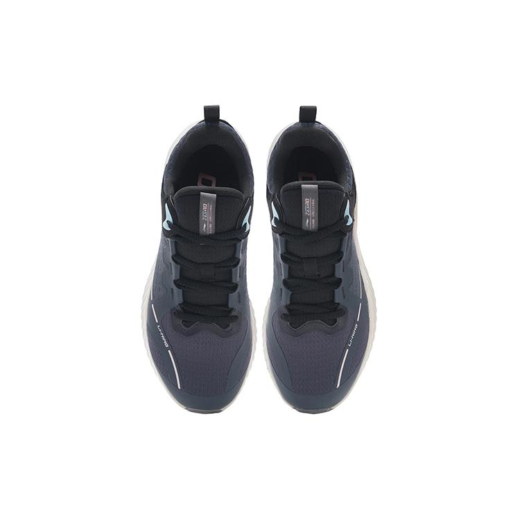 New LiNing Cushioning Anti-Slip Wear-Resistant Breathability Low-Top Casual Shoes Women's Gray Black AGLR236-2