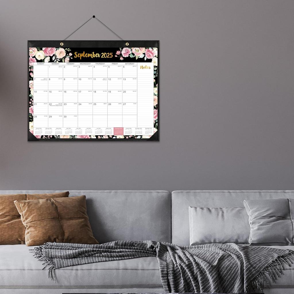 2025-2026 Desk Calendar - July 2025 - December 2026, Calendar 2025-2026, Cover 18 Months Large Monthly Calendar, 22" x 17", Desk Pad