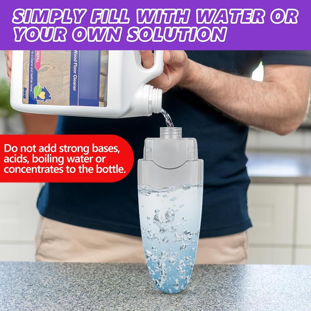 Spray Mops For Floor Cleaning: Wet Mop For Hardwood Tile Wood Laminate Vinyl - 3 Washable Microfiber Pads For Swiffer Powermop - Absorbs Pet Hair Dust