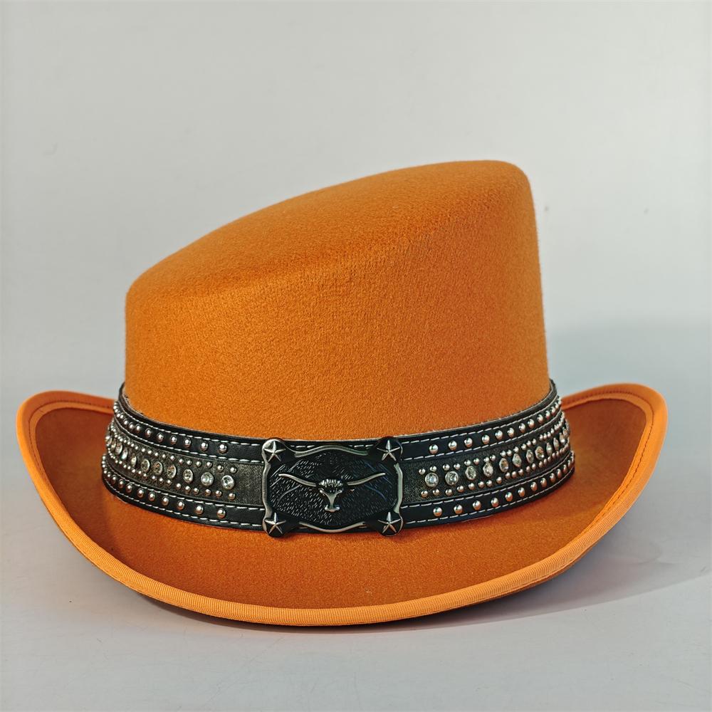 Schräges Oberteil Fedora Unisex Gentleman Cosplay Derby Bowlerhut Britische Form Hut Herbst Winter Magischer Hut Federzubehör