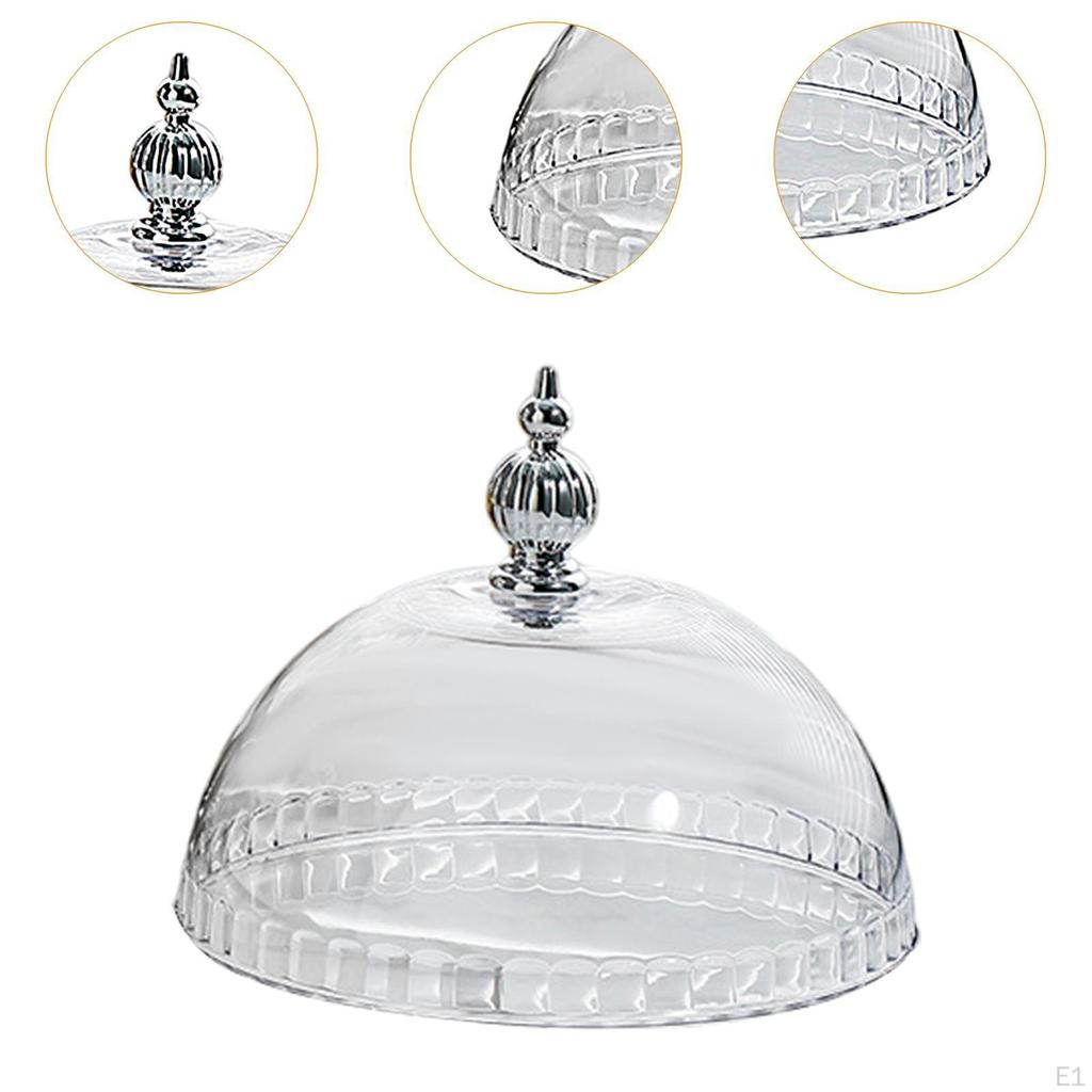 Cake Stand Cover ,Food Dome, Dustproof Top Handle Lid Pastry Display Cloche for Party