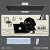 Cartoon Cute Cat Mouse Pad Large Anti Slip Lock Edge Game Pads Computer Office Desktop Keyboard Mat