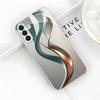 Abstract Art Silver Plated Glass Phone Case Suitable for Samsung GalaxyS26 S25 S24 S22 S21 S20FE/Ultra/Plus Anti Drop Back Cover