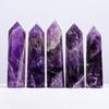 Natural Amethyst Crystal Wand - Healing Pointed Tower for Energy Meditation Chakra Balancing 2.5-3 inch