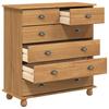 ASKIM Braune Kommode mit Schubladen 91 x 40 x 95,5 cm