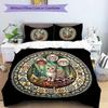 Royal Cat Kingdom Pattern Bedding,Quilt Set Quilt Cover Pillowcase Home Birthday Gift (1*duvet Cover+2*pillowcase,without Core)