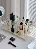 ACSTORi Perfume Storage Figure Display Telescopic Cosmetic Storage Adjustable Height Clear PET TPR Mat No Installation Perfume Organizer Rack, Stand,