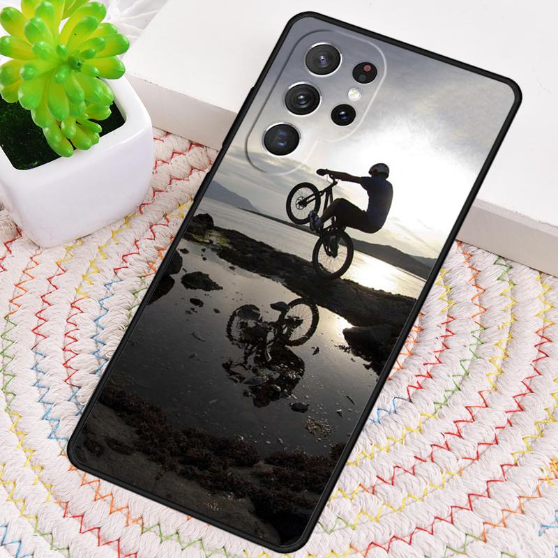 Sport Mountain Bike Cycling Art TPU Phone Case For Samsung Galaxy note 10 pro S26 S25 S24 S23 S22 Ultra Plus S21 FE S20 Cover