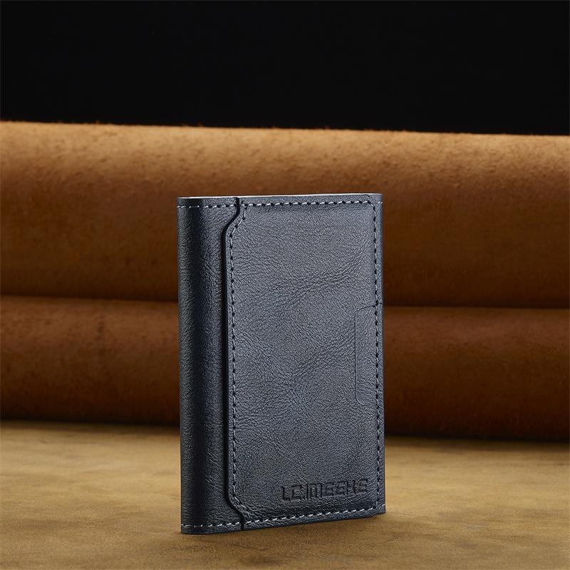 RFID Shielded Credit Card Wallet with Card Slots,Faux Leather Magnetic Suction Cup for Phone & Cards,Phone Wallet Ideal Gift
