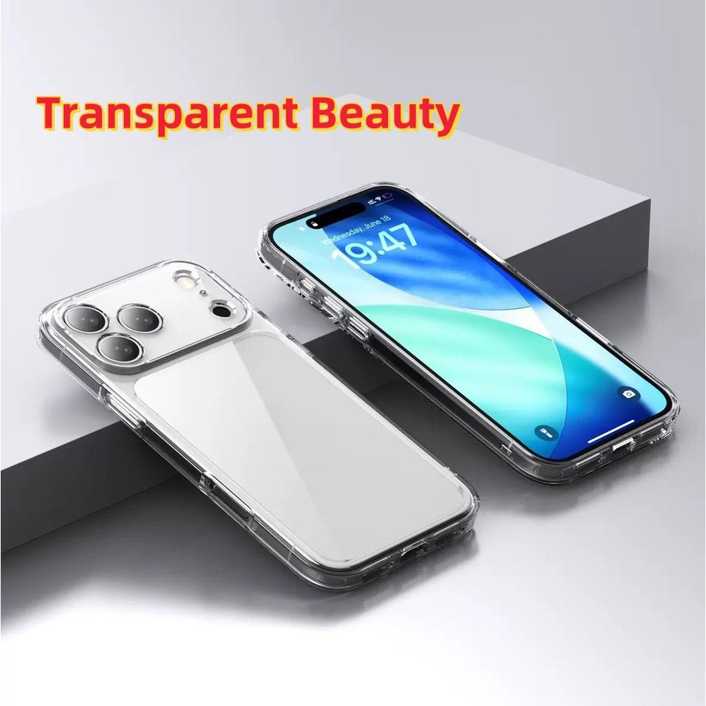 Transparent TPU Shockproof Protection Phone Case for iphone 17 Pro Max / 17Pro/17/Air/16Pro Max/16Pro/16+/16/16e- Crystal Clear