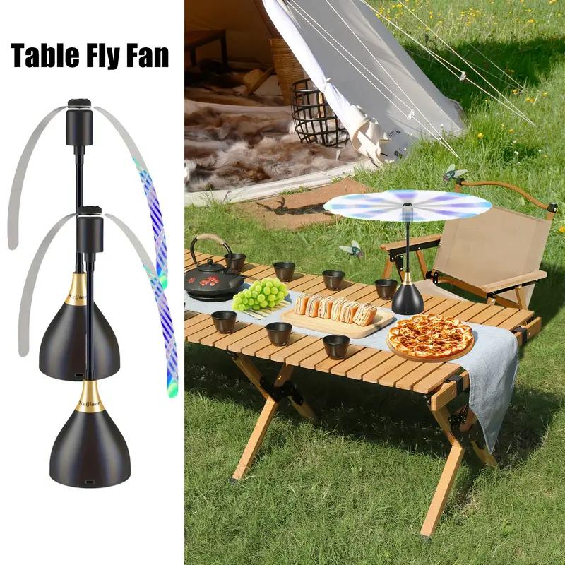 2ks/3ks Ventilátor odpuzující mouchy Ventilátor hubící mouchy Ochrana jídla, Tichý a účinný odpuzovač much, Ideální volba pro rodinu nebo kempování