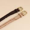 Meier Belt - italian top grain leather women's belt - full grain leather belt - woven leather belt