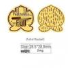 Pure Gold "Princess Luck" Phone Sticker – Wealth & Treasure Gold Leaf Design for Prosperity & Fortune