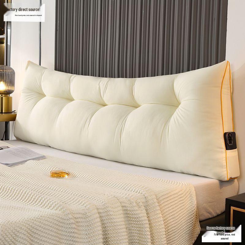Soft Triangle Backrest Cushion for Bed and Sofa - Double Bed Support Pillow