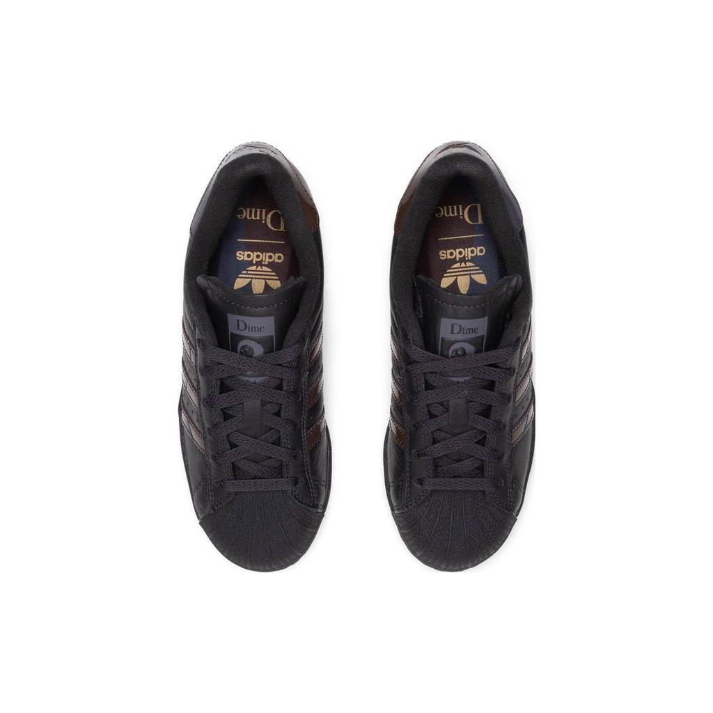 Dime x adidas Superstar ADV Carbon Brown Unisex Tenisky Černá Šedá-Pět FZ6003