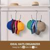 Multi-Functional Stainless Steel 1pc Hat Rack - Durable Hanging Hat Organizer Hooks, Space-Saving, Holds 20+ Baseball Caps