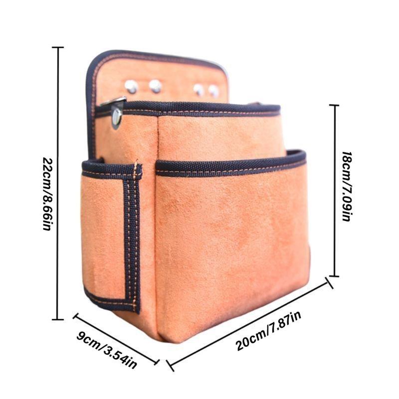 652F Waterproof Drill Holsters Waist Tool Bag Electric Waist Belt Tool Bag for Wrench Hammer Screwdriver