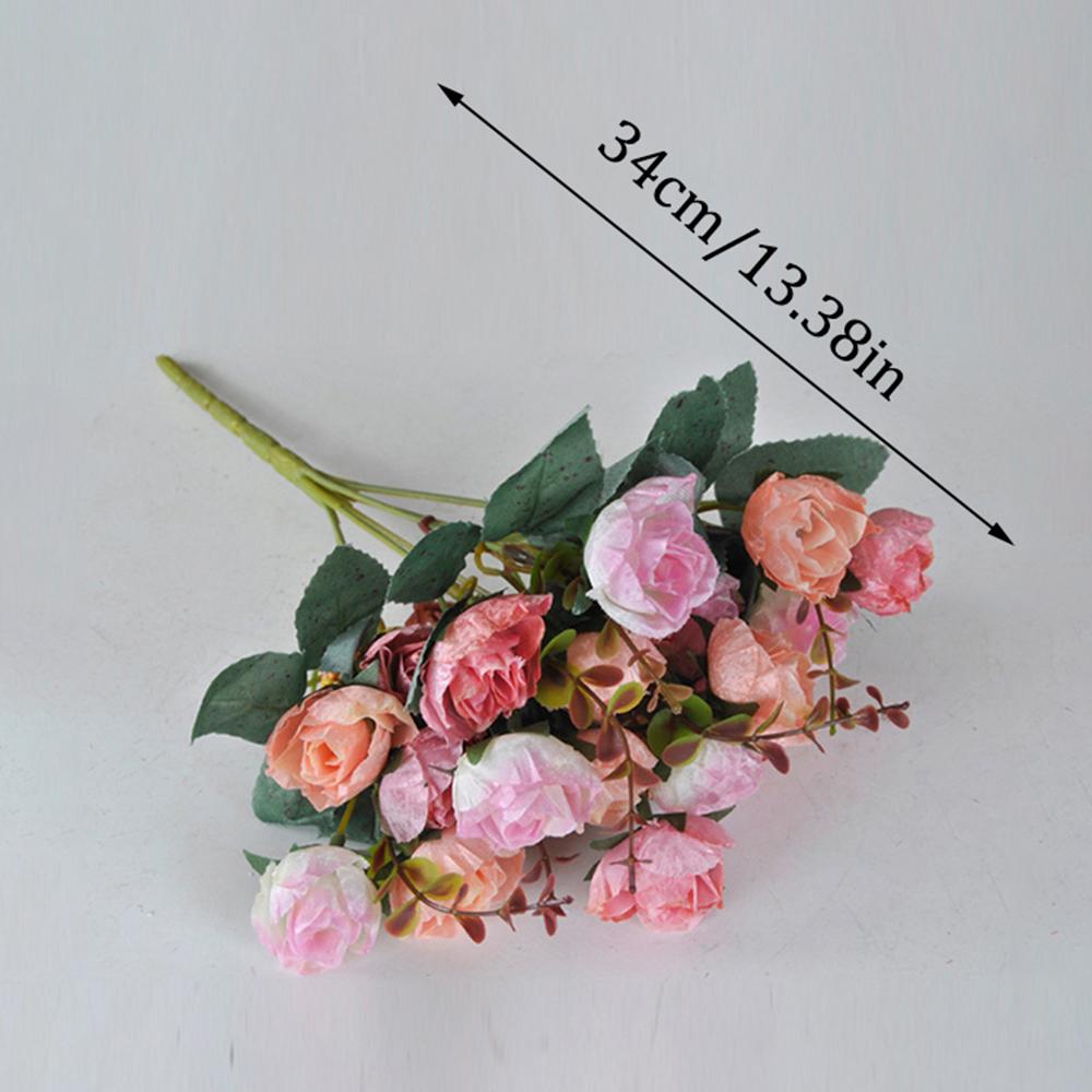 1pcs Simulated Flower Wedding Decoration Roses Simulated Rose Living Room Dining Table Decoration Rose Bud Decoration Flowers