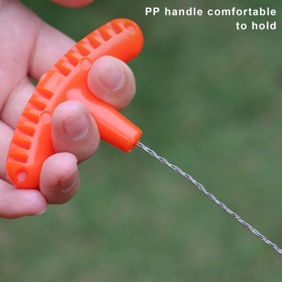 Piła kablowa ze stali nierdzewnej, kieszonkowa, sznurkowa, z uchwytem, ergonomiczny uchwyt, przenośna, awaryjna piła survivalowa, narzędzie do cięcia rur PVC