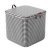 Large Capacity Houndstooth Non-Woven Clothes Storage Box and Luggage Bag