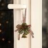 Bronze Pinecone Bell Pendant Retro Christmas Tree Hanging Bells  Garden Decor