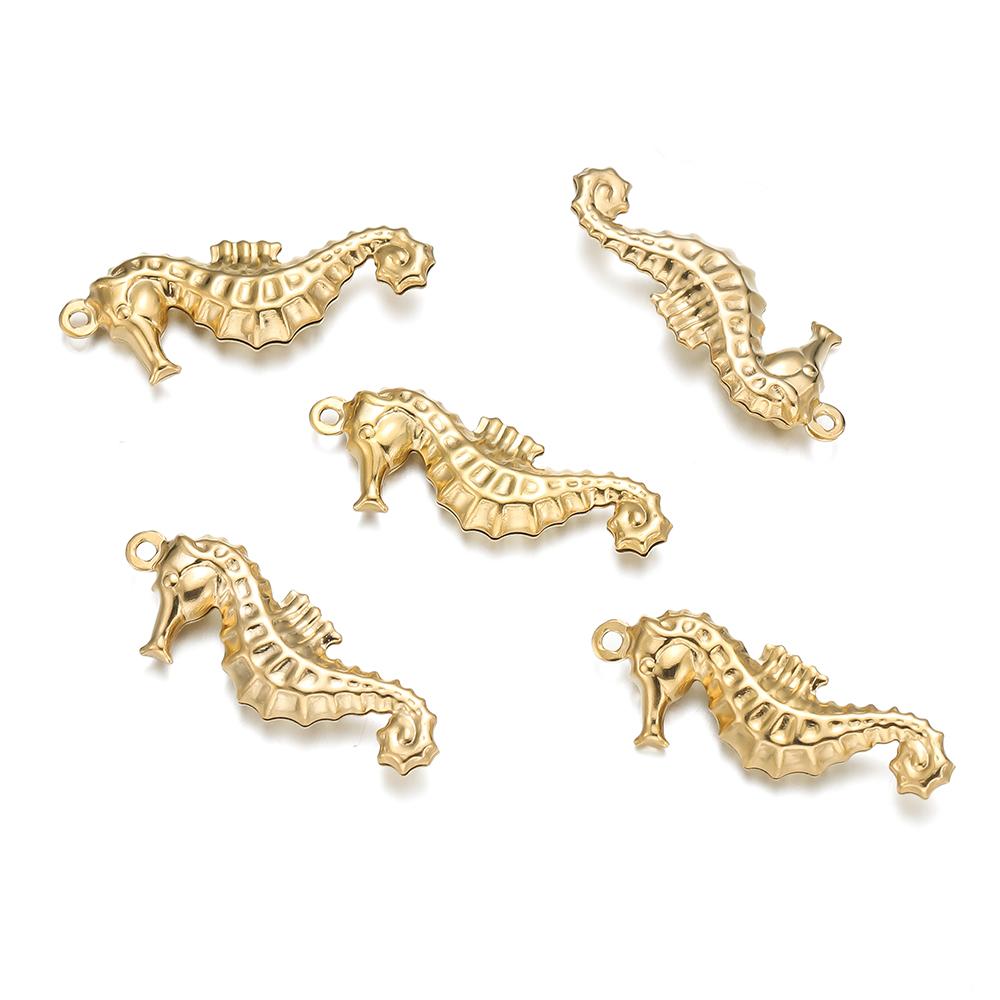 10pcs/lot Various Stainless Steel Shell Starfish Ocean Pendants For Handmade DIY Bracelet Bangle Pendant Jewelry Accessories