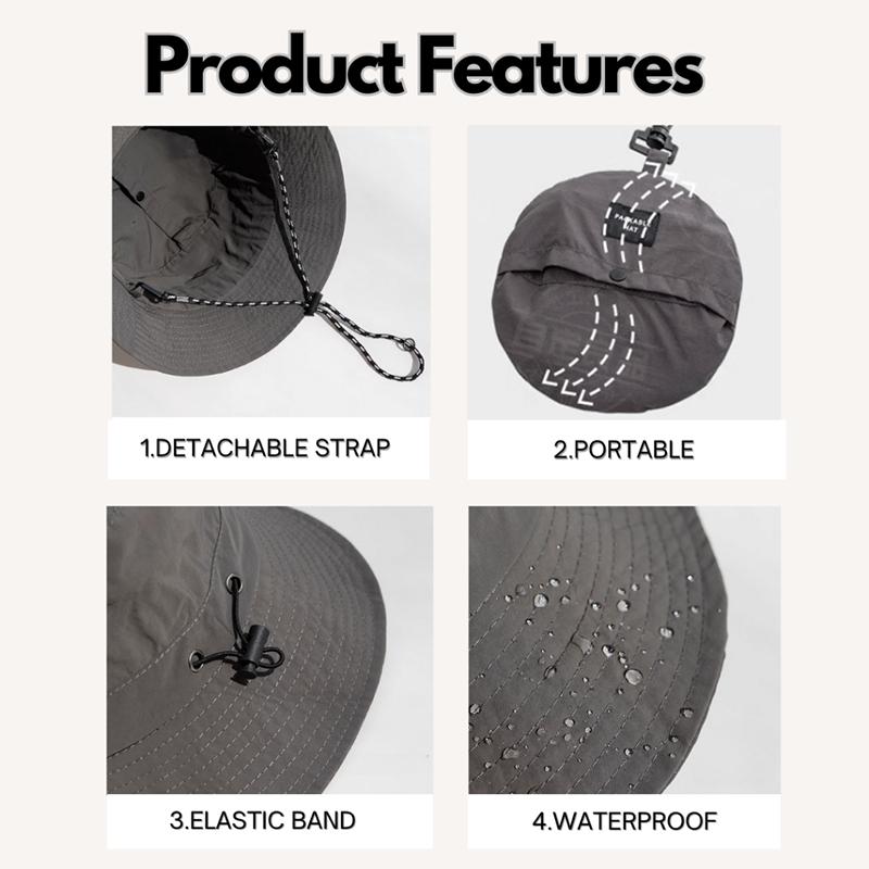 Fashionable Foldable Fisherman Hat For Men And Women UV Protection Waterproof Quick-drying Visor Outdoor Camping Trekking Hat
