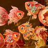 3D DIY Lantern Material Kit Fish Ancient Style Handheld Lantern Mid Autumn Lotus Lantern  Children